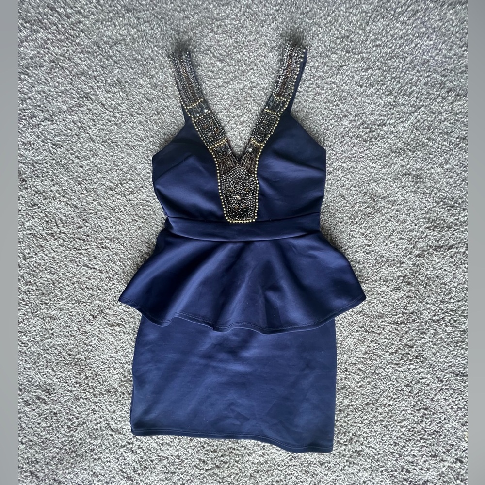 Elegant Navy Blue Dress💙✨